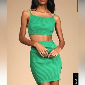 NWOT Lulu’s Matching Skirt Set
